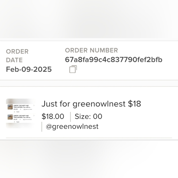 Just for greenowlnest $18 - Picture 1 of 1